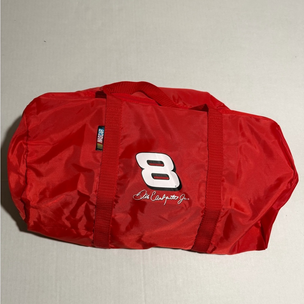 VTG‎ Nascar Dale Earnhardt Jr red zip up 20" duffle bag #A114